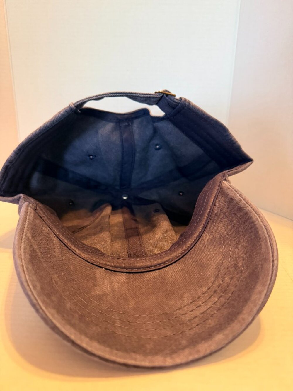 “SALTY” Navy Blue Distressed/Acid Washed Baseball Hat (BRAND-NEW & CUTE!) - Picture 7 of 8